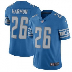 Nike Detroit Lions 26 Duron Harmon Blue Team Color Men Stitched NFL Vapor Untouchable Limited Jersey