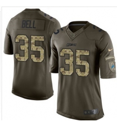 Nike Detroit Lions #35 Joique Bell Green Men 27s Stitched NFL Limited Salute To Service Jersey