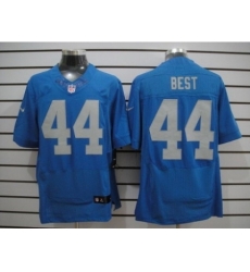 Nike Detroit Lions 44 Jahvid Best Blue Elite NFL Jersey