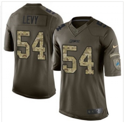 Nike Detroit Lions #54 DeAndre Levy Green Men 27s Stitched NFL Limited Salute To Service Jersey