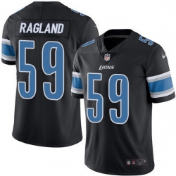 Nike Detroit Lions 59 Reggie Ragland Black Men Stitched NFL Limited Rush Jersey