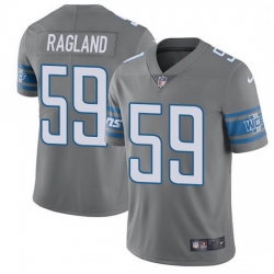 Nike Detroit Lions 59 Reggie Ragland Gray Men Stitched NFL Limited Rush Jersey