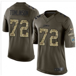 Nike Detroit Lions #72 Laken Tomlinson Green Men 27s Stitched NFL Limited Salute To Service Jersey