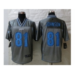 Nike Detroit Lions 81 Calvin Johnson Grey Elite Vapor NFL Jersey