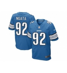 Nike Detroit Lions 92 Haloti Ngata blue Elite NFL Jersey