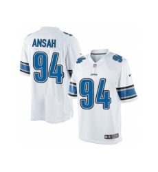 Nike Detroit Lions 94 Ziggy Ansah White Limited NFL Jersey