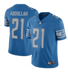 Nike Lions #21 Ameer Abdullah Blue Team Color Mens Stitched NFL Vapor Untouchable Limited Jersey