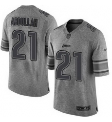 Nike Lions #21 Ameer Abdullah Gray Mens Stitched NFL Limited Gridiron Gray Jersey