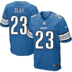 Nike Lions #23 Darius Slay Blue Team Color Mens Stitched NFL Elite Jersey