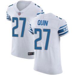 Nike Lions #27 Glover Quin White Mens Stitched NFL Vapor Untouchable Elite Jersey