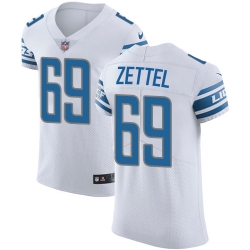 Nike Lions #69 Anthony Zettel White Mens Stitched NFL Vapor Untouchable Elite Jersey