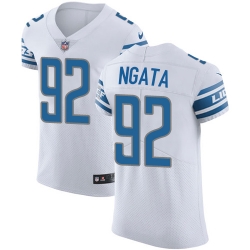 Nike Lions #92 Haloti Ngata White Mens Stitched NFL Vapor Untouchable Elite Jersey