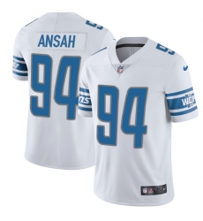 Nike Lions #94 Ziggy Ansah White Mens Stitched NFL Vapor Untouchable Limited Jersey