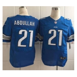nike nfl jerseys detroit lions 21 abdullah blue[Elite][abdullah]