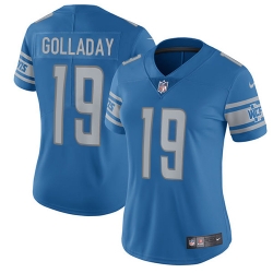 Nike Lions #19 Kenny Golladay Light Blue Team Color Womens Stitched NFL Vapor Untouchable Limited Jersey