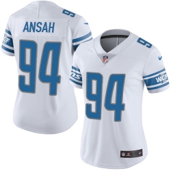 Nike Lions #94 Ziggy Ansah White Womens Stitched NFL Limited Jersey