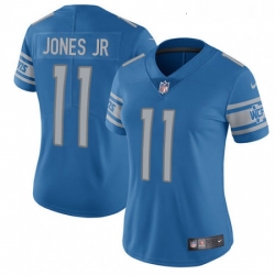 Womens Nike Detroit Lions 11 Marvin Jones Jr Elite Light Blue Team Color NFL Jersey