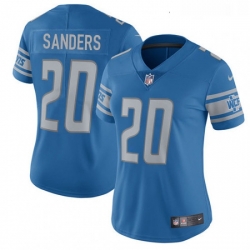 Womens Nike Detroit Lions 20 Barry Sanders Limited Light Blue Team Color Vapor Untouchable NFL Jersey