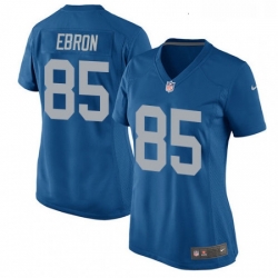 Womens Nike Detroit Lions 85 Eric Ebron Game Blue Alternate NFL Jersey