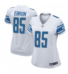 Womens Nike Detroit Lions 85 Eric Ebron Game White NFL Jersey