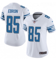 Womens Nike Detroit Lions 85 Eric Ebron Limited White Vapor Untouchable NFL Jersey