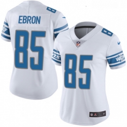 Womens Nike Detroit Lions 85 Eric Ebron Limited White Vapor Untouchable NFL Jersey