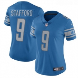 Womens Nike Detroit Lions 9 Matthew Stafford Limited Light Blue Team Color Vapor Untouchable NFL Jersey