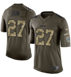 Nike Lions #27 Glover Quin Green Youth Stitched NFL Limited Salute to Service Jersey