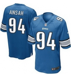 Nike Lions #94 Ziggy Ansah Light Blue Team Color Youth Stitched NFL Elite Jersey