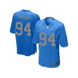 Nike NFL Detroit Lions #94 Ziggy Ansah Elite Youth Blue Alternate Jersey