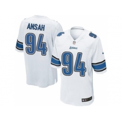 Nike NFL Detroit Lions #94 Ziggy Ansah Limited Youth White Road Jersey