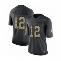 Youth Detroit Lions 12 Danny Amendola Limited Black 2016 Salute to Service Football Jersey