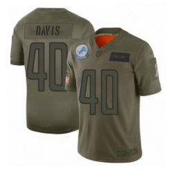 Youth Detroit Lions 40 Jarrad Davis Limited Camo 2019 Salute to Service Football Jersey