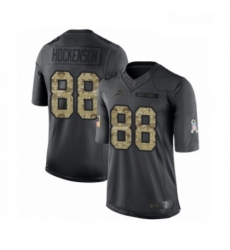 Youth Detroit Lions 88 TJ Hockenson Limited Black 2016 Salute to Service Football Jersey