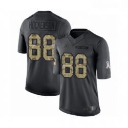 Youth Detroit Lions 88 TJ Hockenson Limited Black 2016 Salute to Service Football Jersey