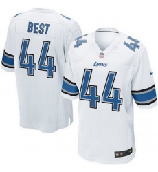 Youth Nike Detriot Lions 44# Jahvid Best Game White Color Jersey