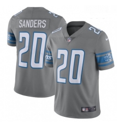 Youth Nike Detroit Lions 20 Barry Sanders Limited Steel Rush Vapor Untouchable NFL Jersey