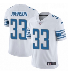 Youth Nike Detroit Lions 33 Kerryon Johnson White Vapor Untouchable Limited Player NFL Jersey
