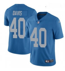 Youth Nike Detroit Lions 40 Jarrad Davis Elite Blue Alternate NFL Jersey