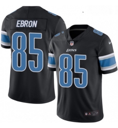 Youth Nike Detroit Lions 85 Eric Ebron Limited Black Rush Vapor Untouchable NFL Jersey