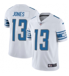 Youth Nike Lions #13 T J Jones White Stitched NFL Vapor Untouchable Limited Jersey