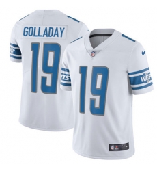 Youth Nike Lions #19 Kenny Golladay White Stitched NFL Vapor Untouchable Limited Jersey