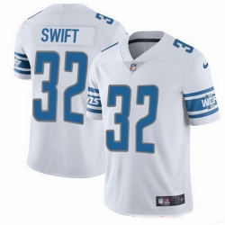 Youth Nike Lions 32 D'Andre Swift White Stitched NFL Vapor Untouchable Limited Jersey