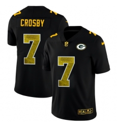 Green Bay Green Bay Green Bay Green Bay Packers 7 Mason Crosby Men Black Nike Golden Sequin Vapor Limited NFL Jersey