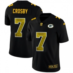 Green Bay Green Bay Green Bay Green Bay Packers 7 Mason Crosby Men Black Nike Golden Sequin Vapor Limited NFL Jersey