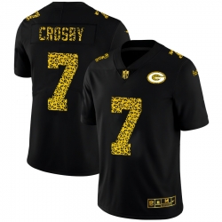 Green Bay Green Bay Green Bay Green Bay Packers 7 Mason Crosby Men Nike Leopard Print Fashion Vapor Limited NFL Jersey Black