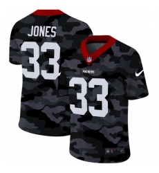 Green Bay Packers 33 Aaron Jones Men Nike 2020 Black CAMO Vapor Untouchable Limited Stitched NFL Jersey