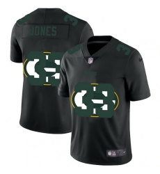 Green Bay Packers 33 Aaron Jones Men Nike Team Logo Dual Overlap Limited NFL Jersey Black