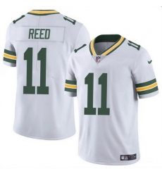 Men Green Bay Packers 11 Jayden Reed White Vapor Untouchable Stitched Jersey
