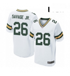 Men Green Bay Packers 26 Darnell Savage Jr Elite White Football Jersey